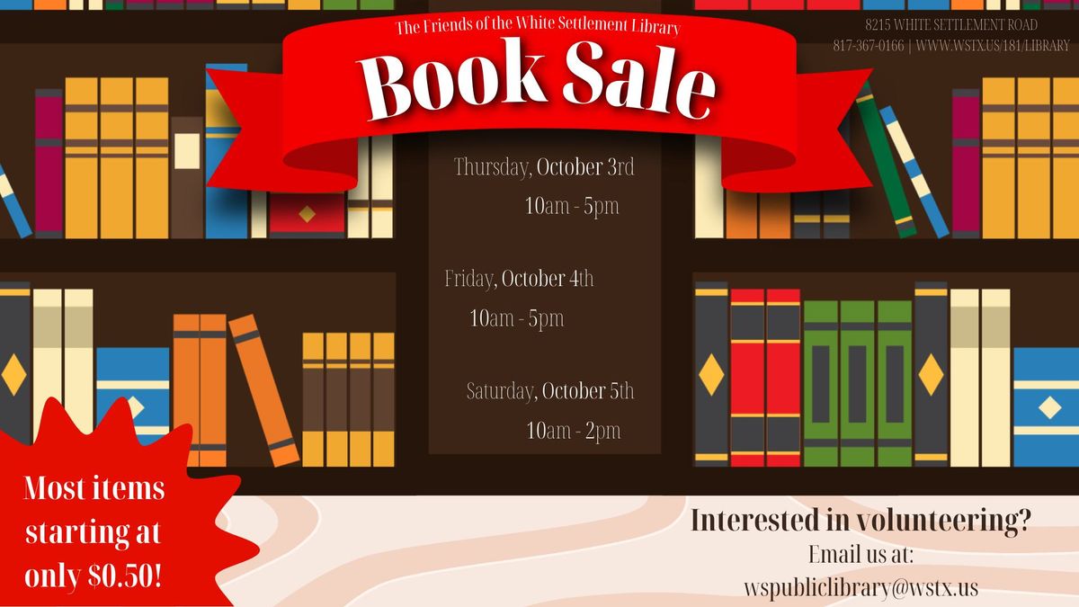 Friends of the Library Book Sale