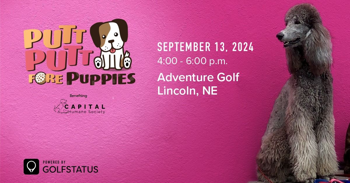 2024 Putt Putt Fore Puppies Mini Golf Tournament