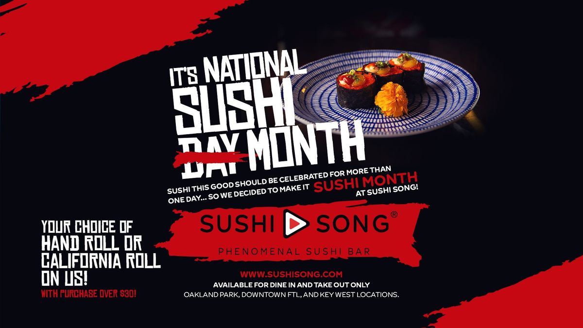 Sushi Month Celebration at Sushi Song! 