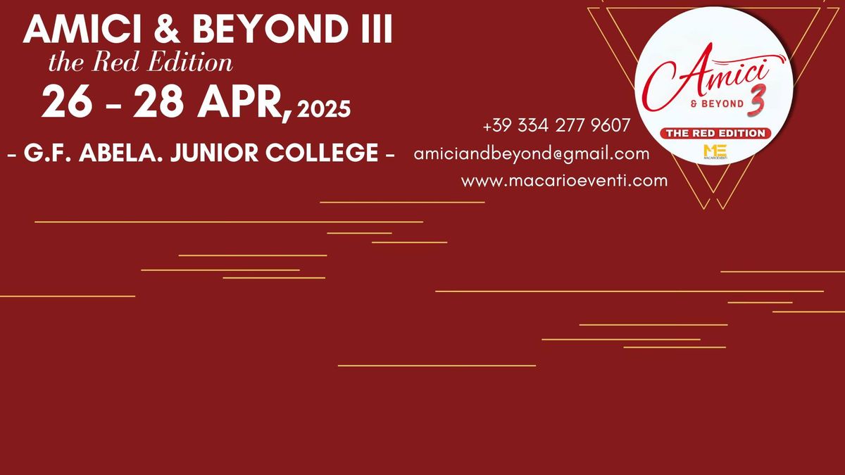 AMICI & BEYOND III