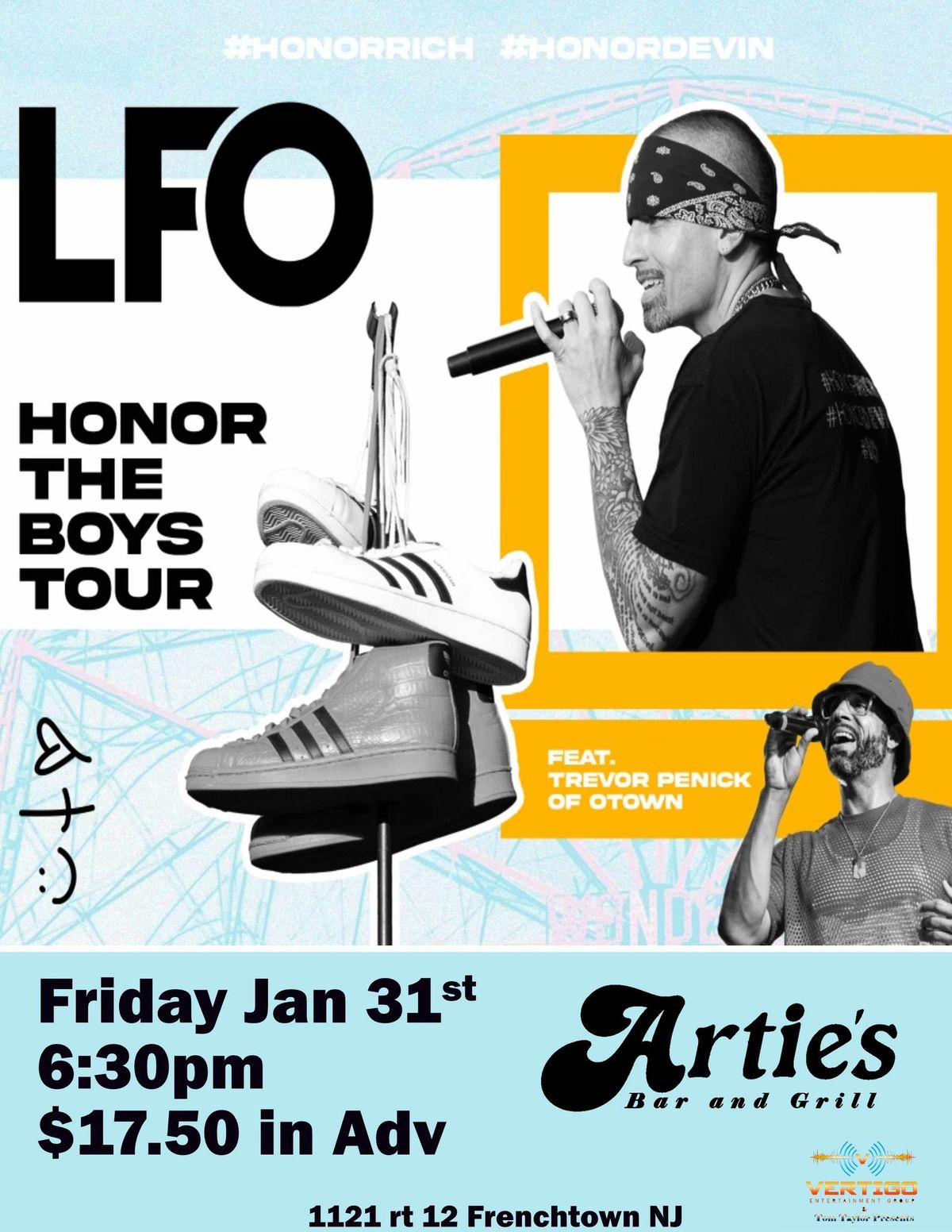 LFO - Brad Fischetti - guest Trevor Penick of O-Town - HONOR THE BOYS Tour