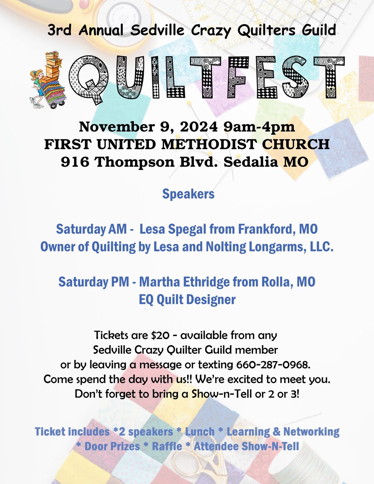 Sedville Crazy Quilters 3rd Annual QuiltFest 