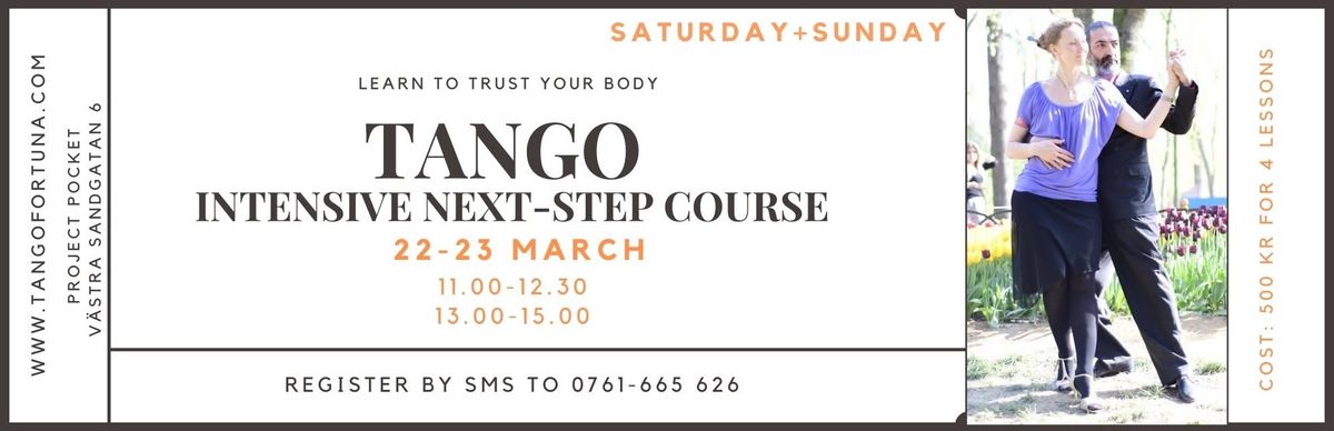 Intense tango next-step weekend course