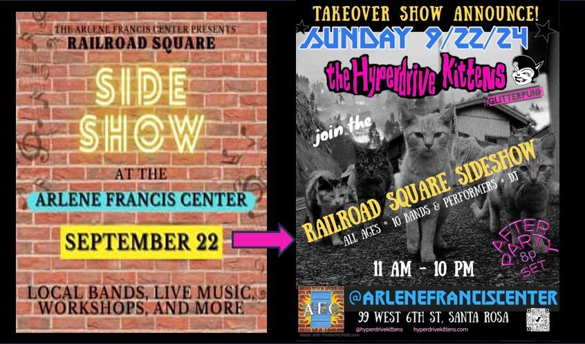 Railroad Square Takeover Sideshow Festival w\/ the Hyperdrive Kittens