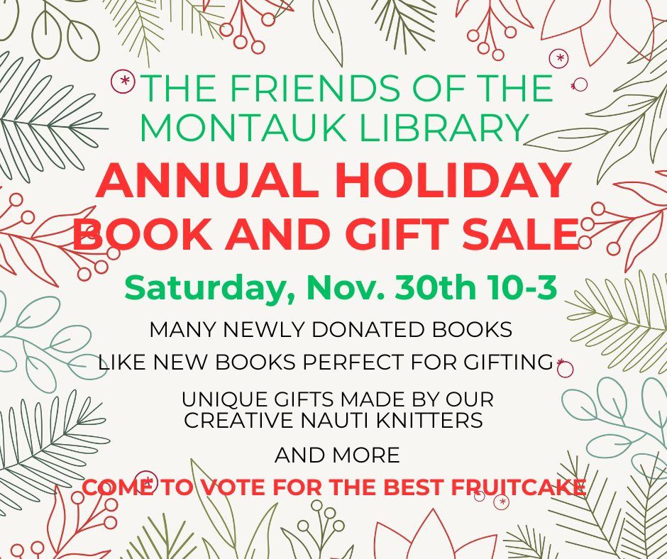 ANNUAL HOLIDAY BOOK AND GIFT SALE