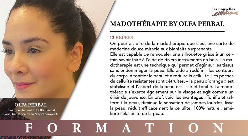 Formation > Madoth\u00e9rapie\u00ae - 5 septembre - Paris - Olfa Perbal