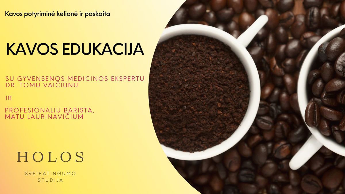 KAVOS EDUKACIJA su dr. Tomu Vai\u010di\u016bnu ir barista Matu 