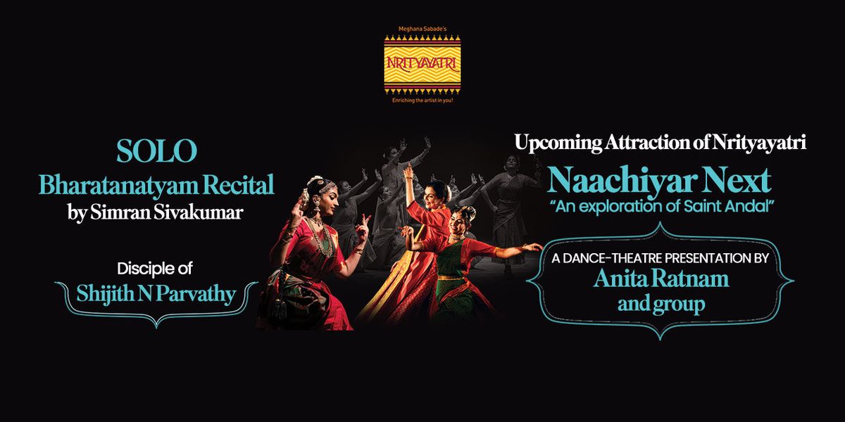 Bharatanatyam solo recital by Simran Sivakumar