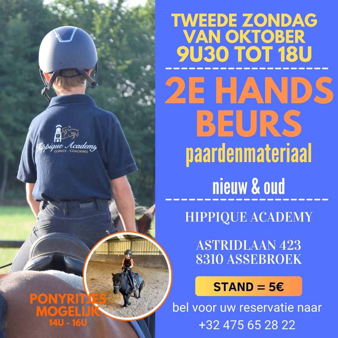 2e hands beurs paardenmateriaal