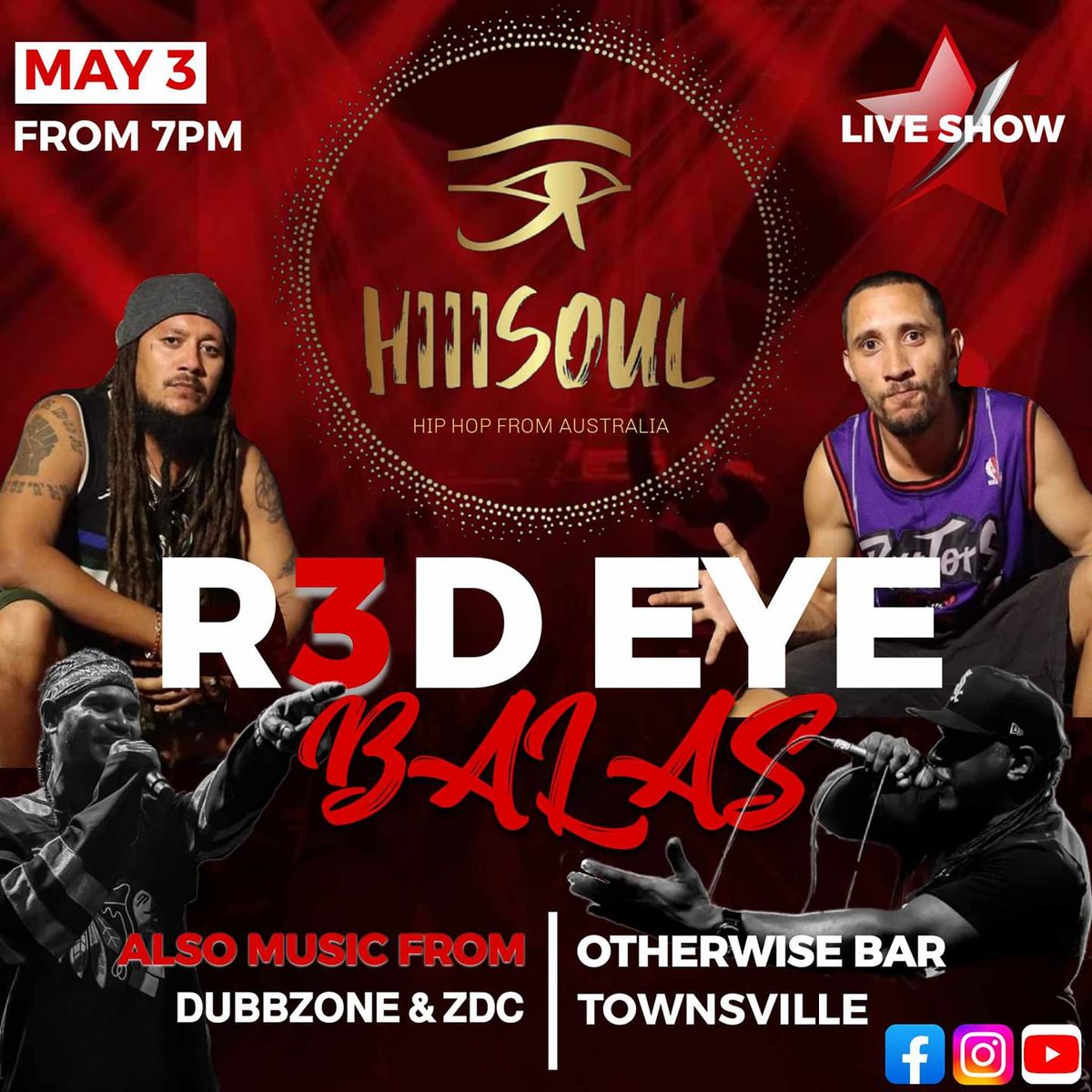 HiiiSOUL Present's R3B in Townsville, with special guest's ZDC & DubbZone