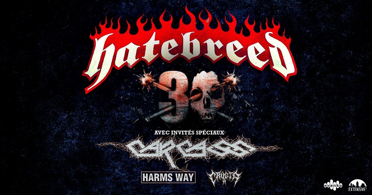 HEAVY MTL pr\u00e9sente HATEBREED - TOURN\u00c9E 30e ANNIVERSAIRE | MTELUS