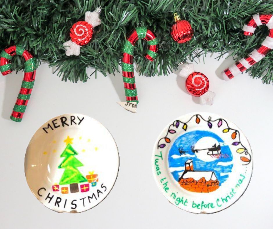 Christmas Activities: Decorate a Plate for Santa