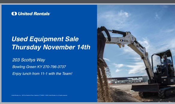 Used equipment sale