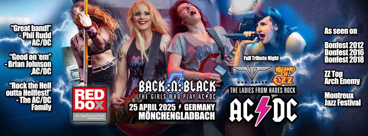 NEW DATE! BACK:N:BLACK @ Tribute Night Redbox, M\u00f6nchengladbach, GERMANY