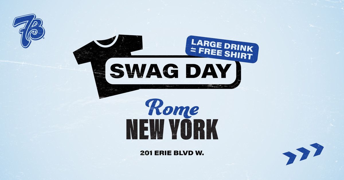 FREE SHIRTS | SWAG DAY | ROME, NY!!