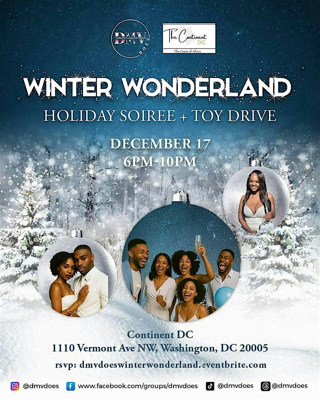 WINTER WONDERLAND: Holiday Soiree + Toy Drive