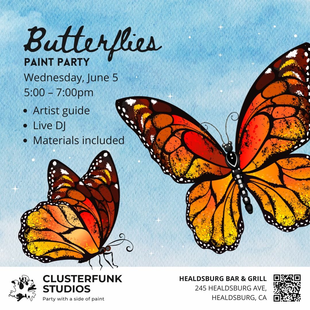 Butterflies Paint Party