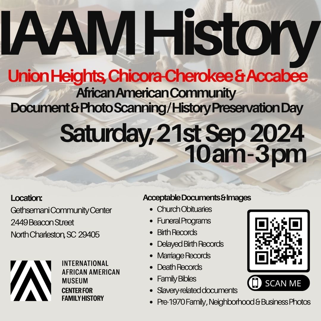 IAAM History Family Document & Photo Scanning Day at Gethsemani Community Center