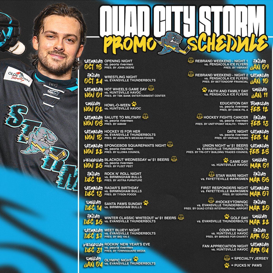 Quad City Storm vs. Huntsville Havoc
