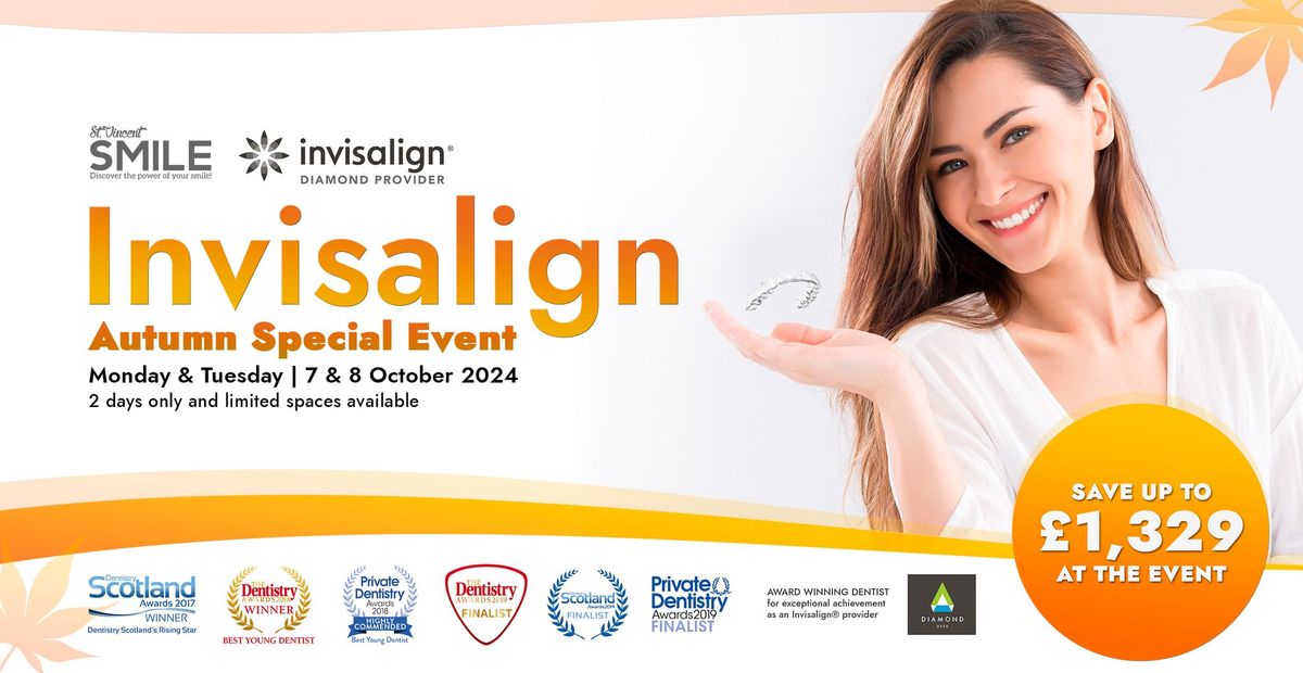 Invisalign Autumn Special Event - Save up to \u00a31,329 - Don't miss it!