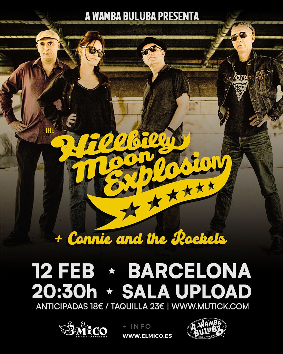 THE HILLBILLY MOON EXPLOSION en Sala Upload