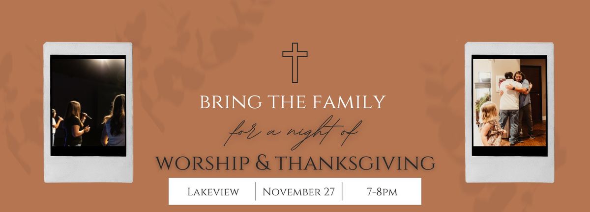 Thanksgiving Eve | Night of Worship & Thanksgiving