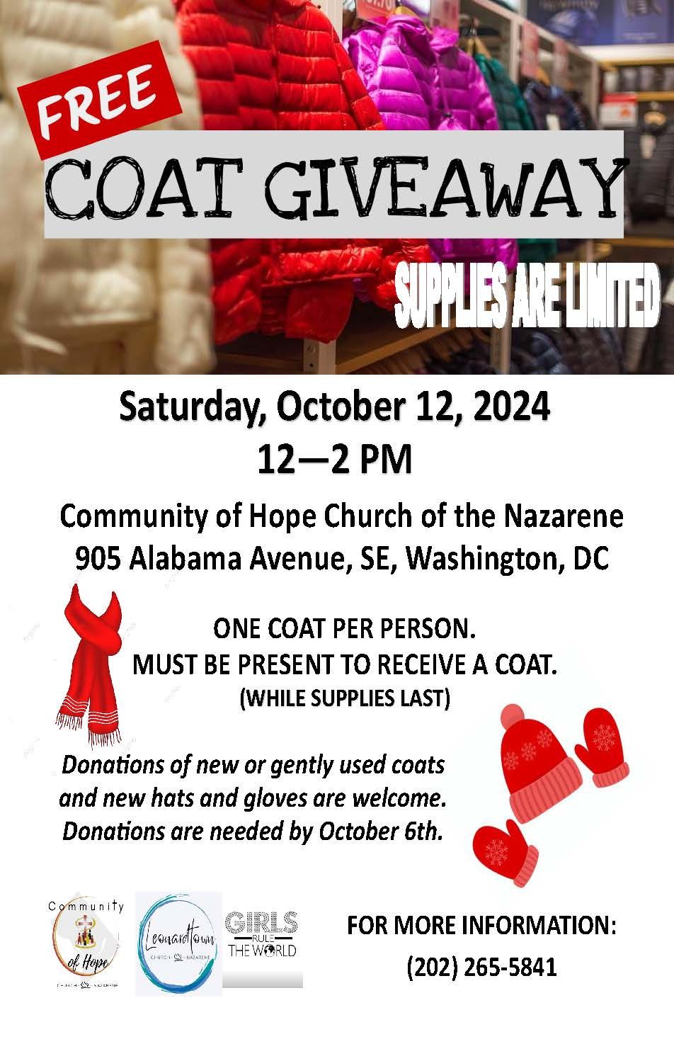 Coat Drive with COHNAZ!