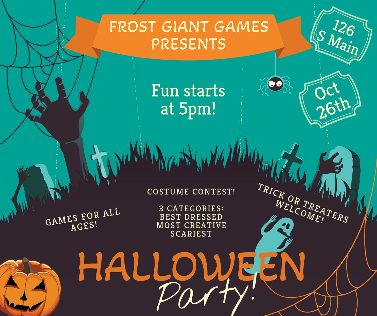 Frost Giant Games Halloween Party