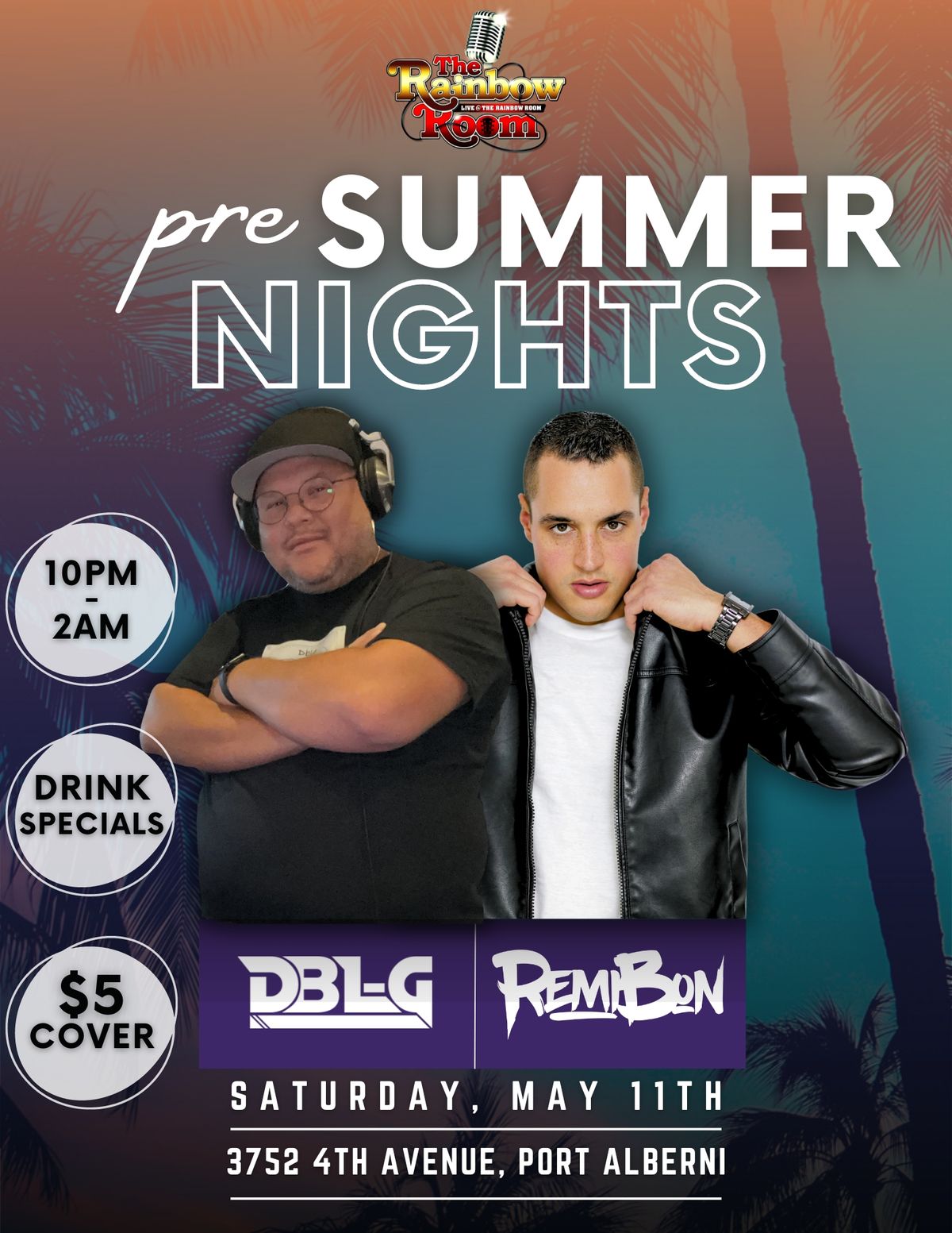 Pre Summer Night with DJ DBL-G and Remi Bon