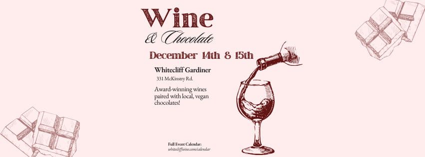 Wine & Chocolate at Whitecliff Gardiner 