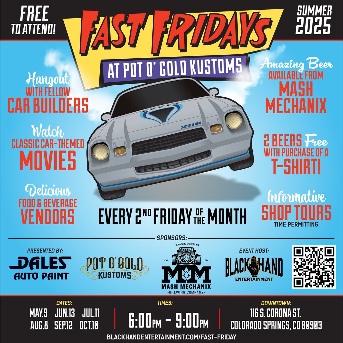 FAST FRIDAYS AT POT O' GOLD KUSTOMS Presented by Dales Paint