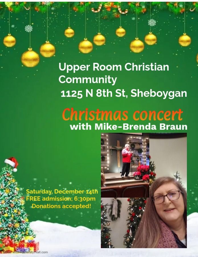 Mike-Brenda Braun present Christmas in story and song at Upper Room. Christian Community