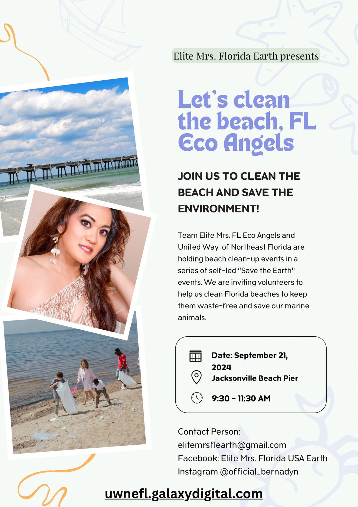 Team FL Eco Angels Beach Clean Up