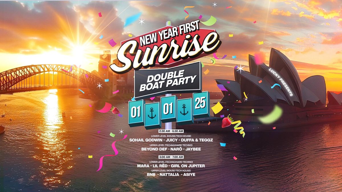 Boat Party | Lucky Presents -  New Year First Sunrise | House & Techno