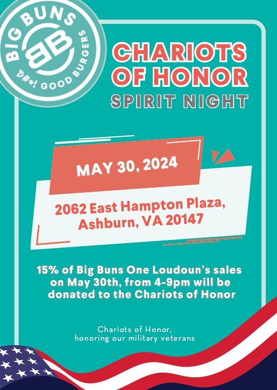 Chariots of Honor Spirit Night at Big Buns Burger