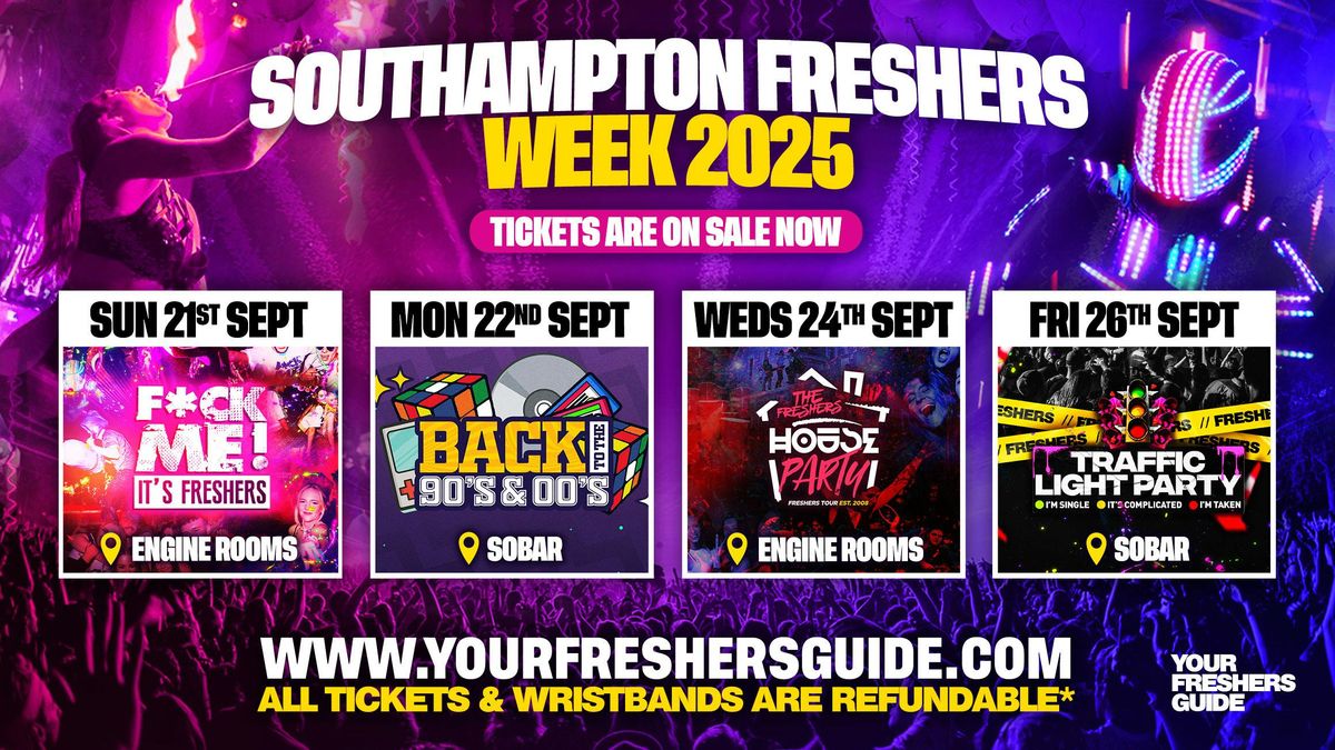 Southampton Freshers Week Wristband 2025 - The Biggest Events of Southampton Freshers 2025 \ud83c\udf89