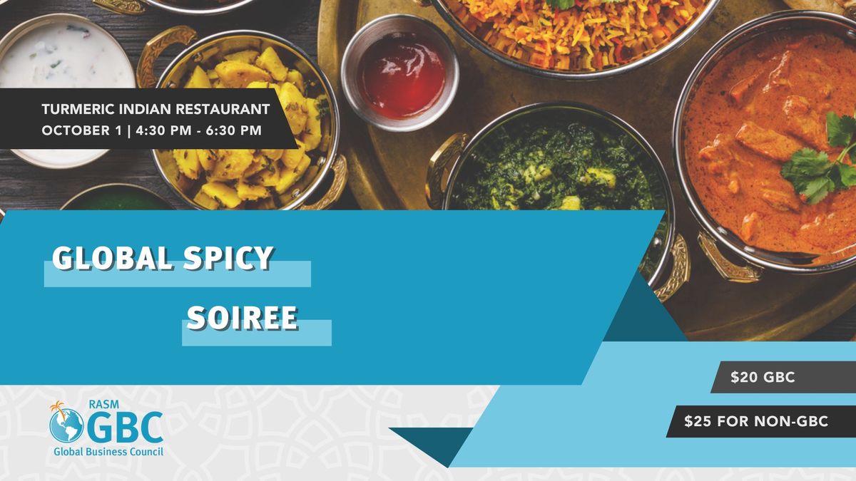 Global Spicy Soiree at Turmeric Indian Restaurant