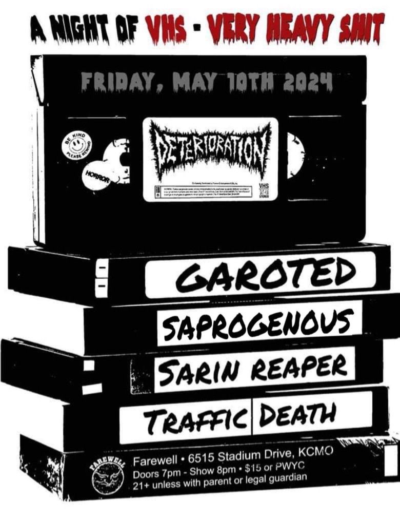 Deterioration (MN) \/ Traffic Death (IA) \/ Saprogenous \/ Garoted \/ Sarin Reaper