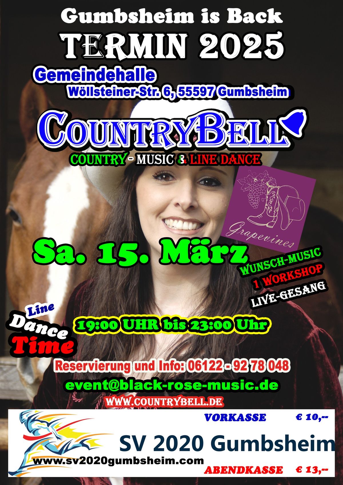 15.03.2025 Country-Music & Line Dance 55597 Gumbsheim