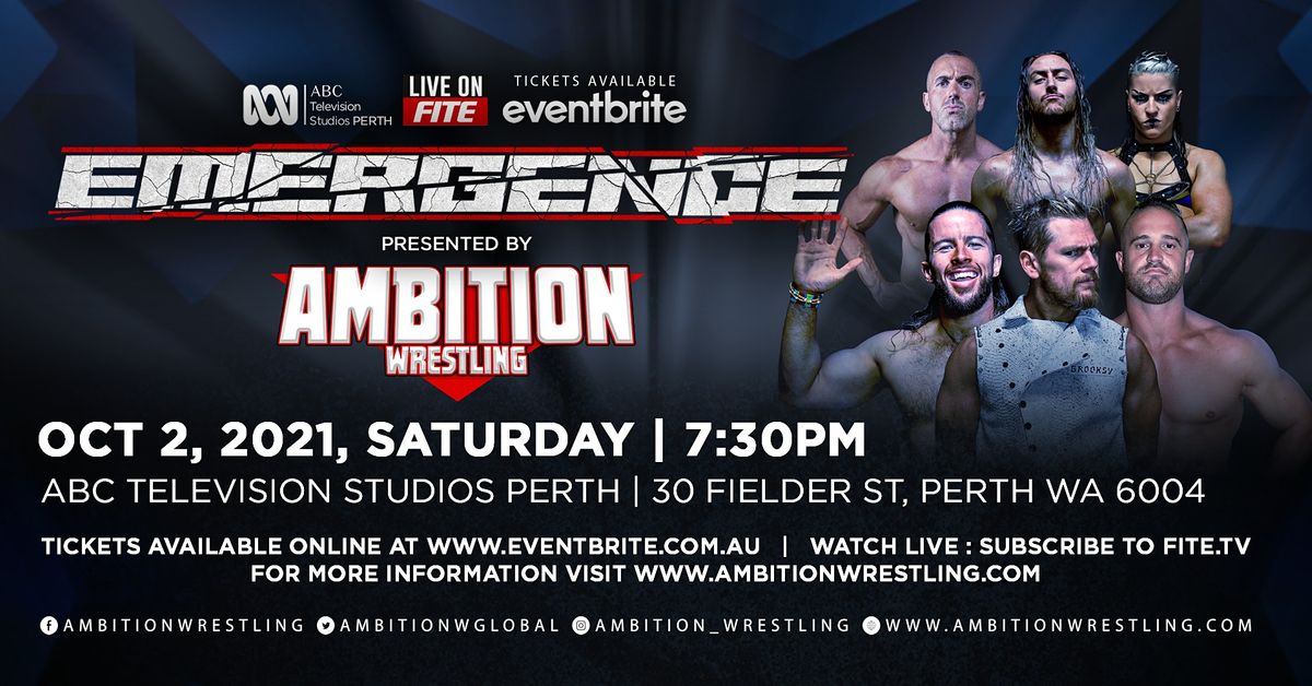 Ambition Wrestling Presents: Emergence (POSTPONED)