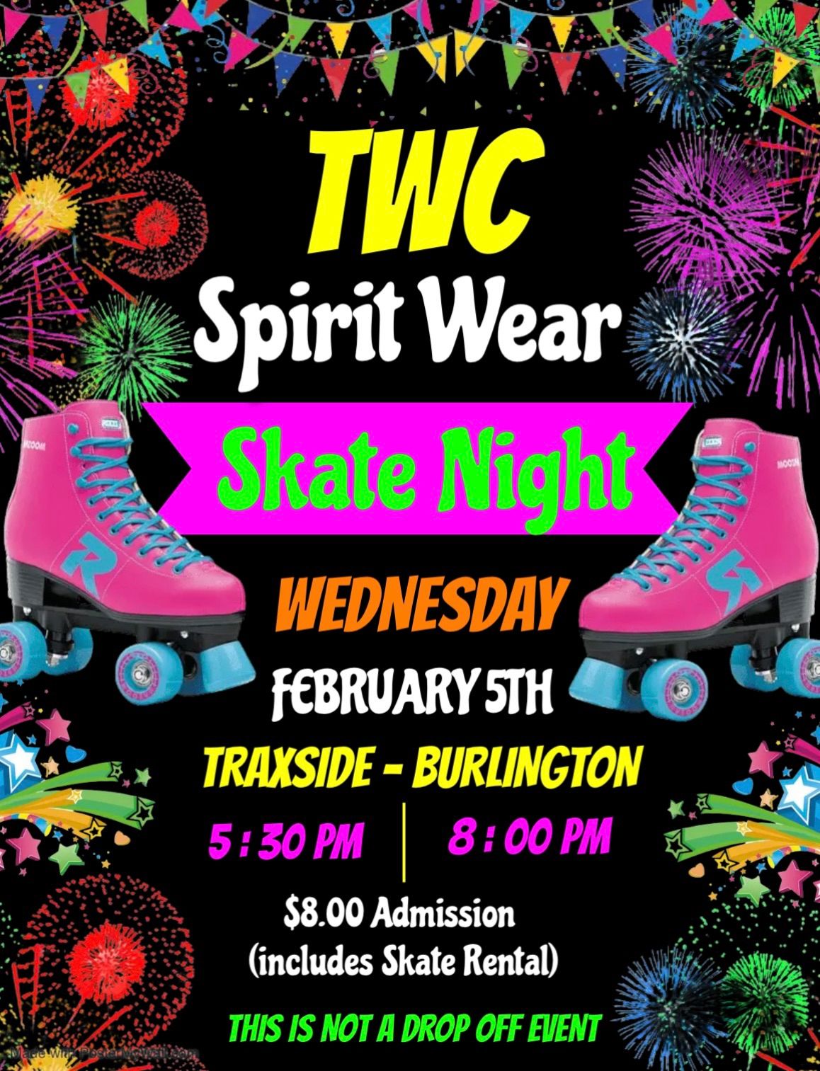 TWC Spirit Wear Skate Night