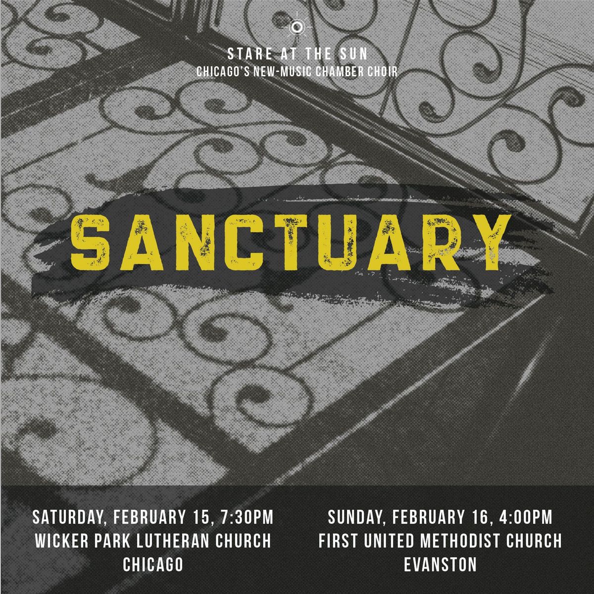 Stare at the Sun "Sanctuary" Concert Feb 16 Evanston First United Methodist