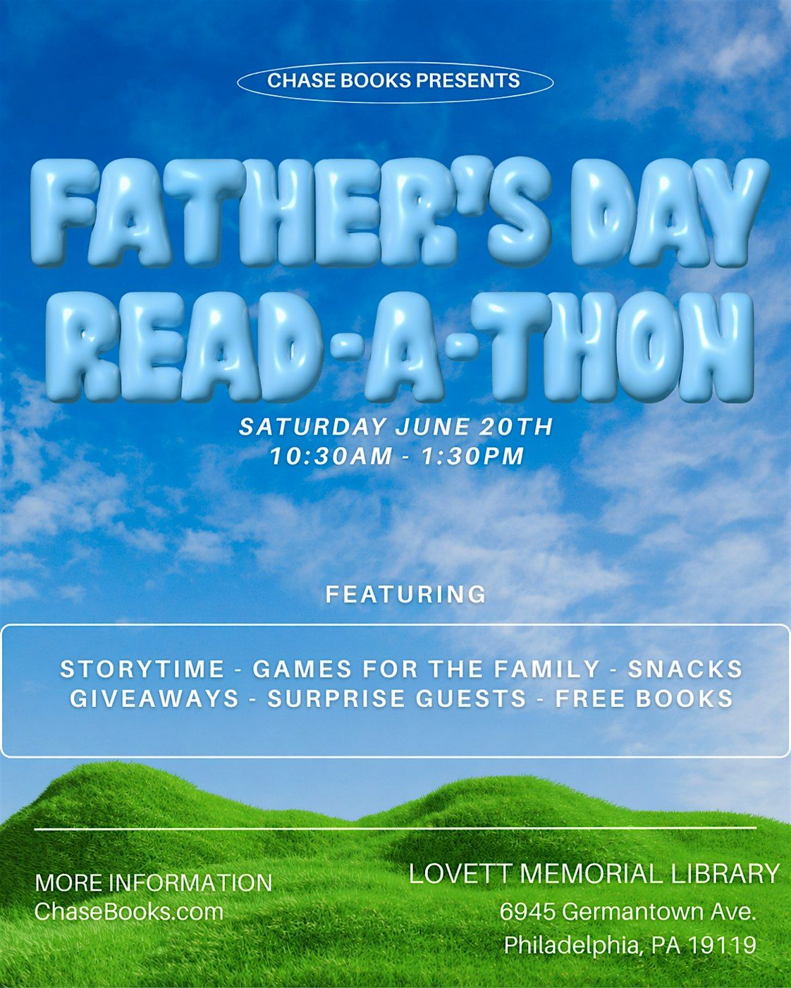 Chase Books: Father's Day Read-a-Thon