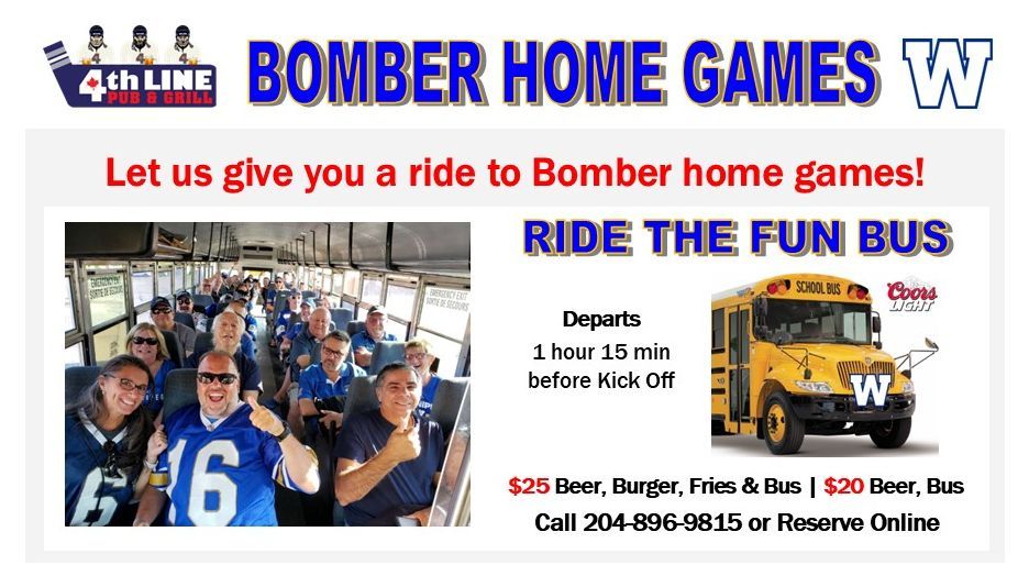 4th Line Fun Bus to Bomber Game