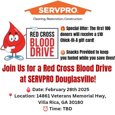 Red Cross Blood Drive at SERVPRO of Douglasville 