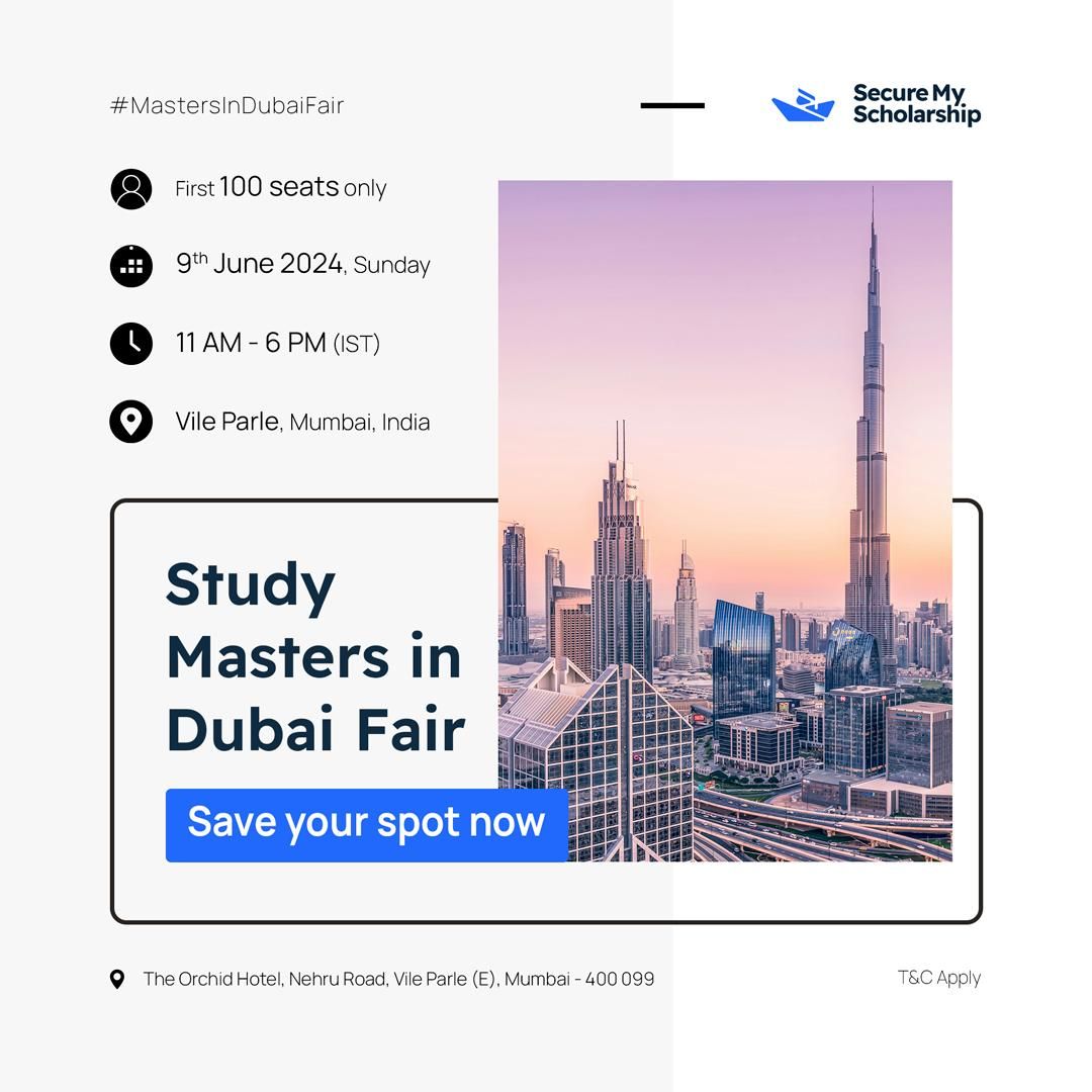 Study Masters in Dubai Fair
