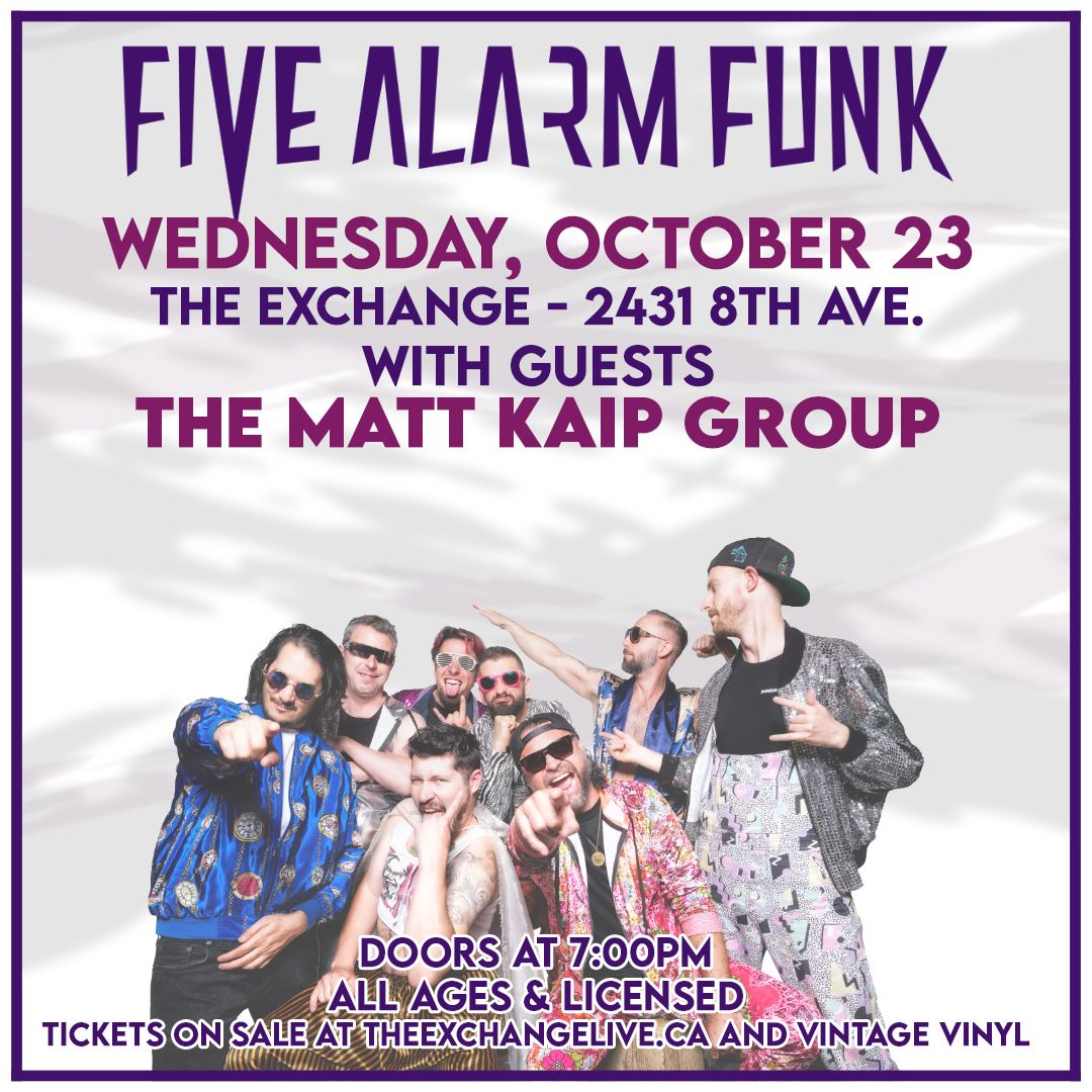 Five Alarm Funk at Community Auditorium Thunder Bay