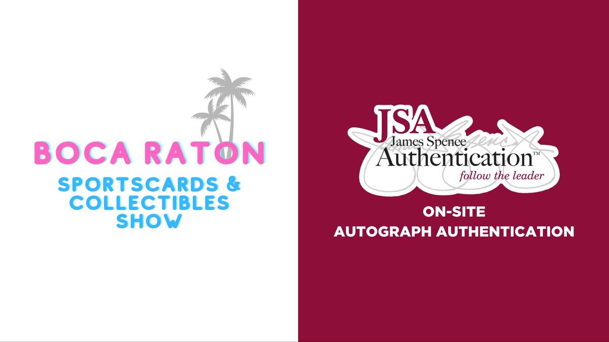 JSA at the Boca Raton Sportscards & Collectibles Show
