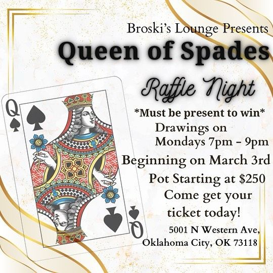 Queen of Spades Raffle Pot