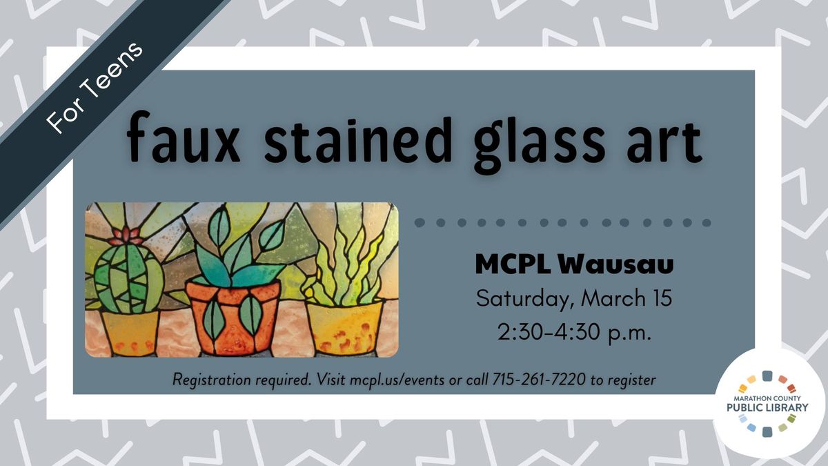 Faux Stained Glass Art | MCPL Wausau